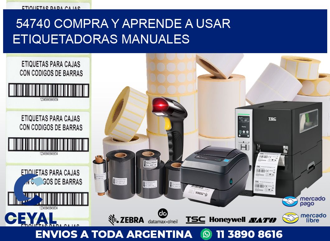 54740 COMPRA Y APRENDE A USAR ETIQUETADORAS MANUALES