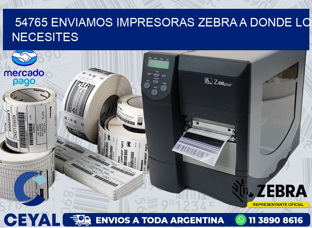 54765 ENVIAMOS IMPRESORAS ZEBRA A DONDE LO NECESITES