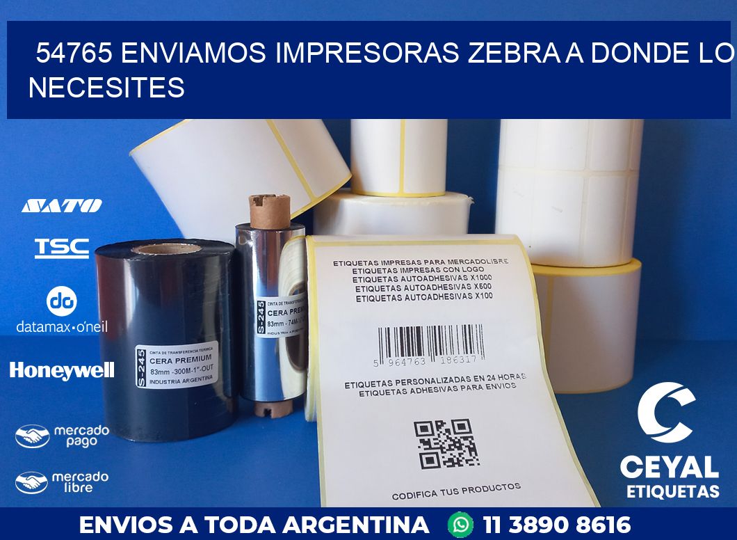 54765 ENVIAMOS IMPRESORAS ZEBRA A DONDE LO NECESITES