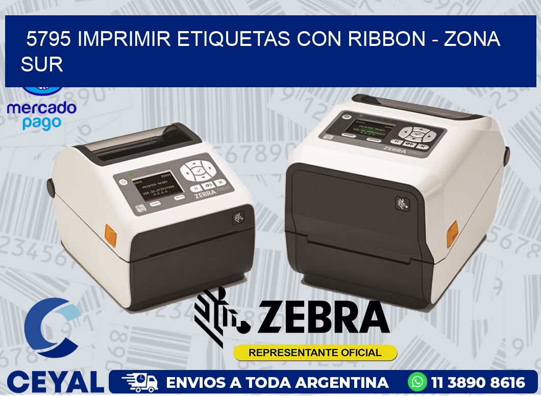 5795 IMPRIMIR ETIQUETAS CON RIBBON - ZONA SUR