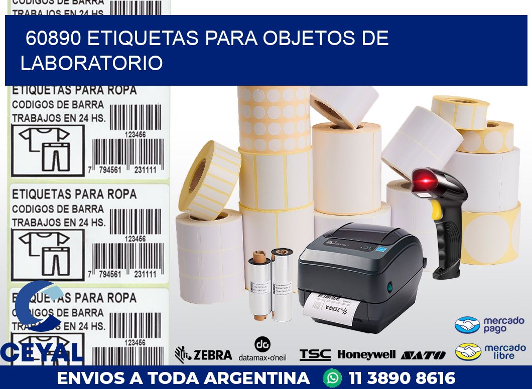 60890 ETIQUETAS PARA OBJETOS DE LABORATORIO