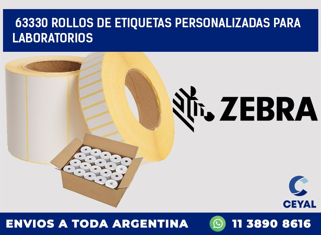 63330 ROLLOS DE ETIQUETAS PERSONALIZADAS PARA LABORATORIOS