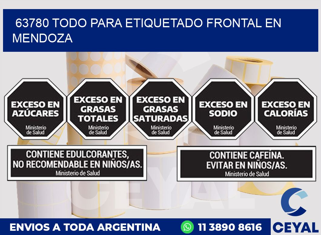 63780 TODO PARA ETIQUETADO FRONTAL EN MENDOZA