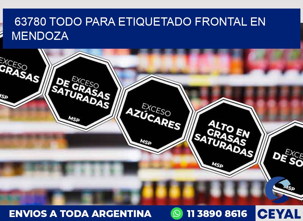 63780 TODO PARA ETIQUETADO FRONTAL EN MENDOZA