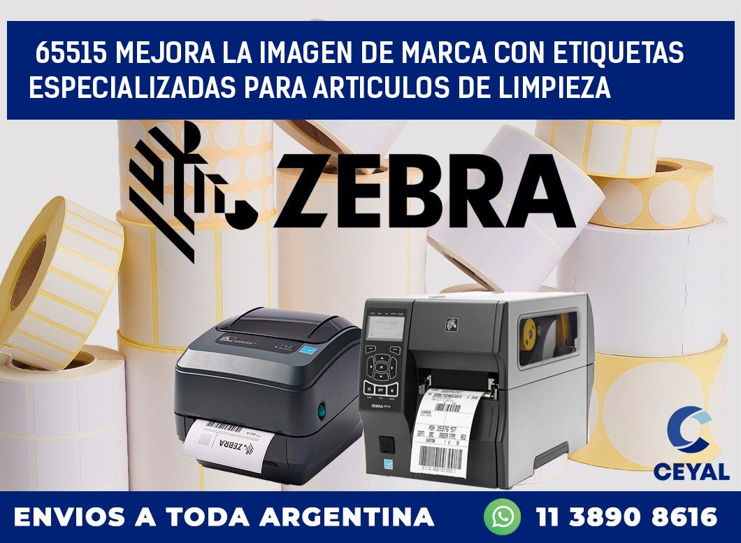 65515 MEJORA LA IMAGEN DE MARCA CON ETIQUETAS ESPECIALIZADAS PARA ARTICULOS DE LIMPIEZA