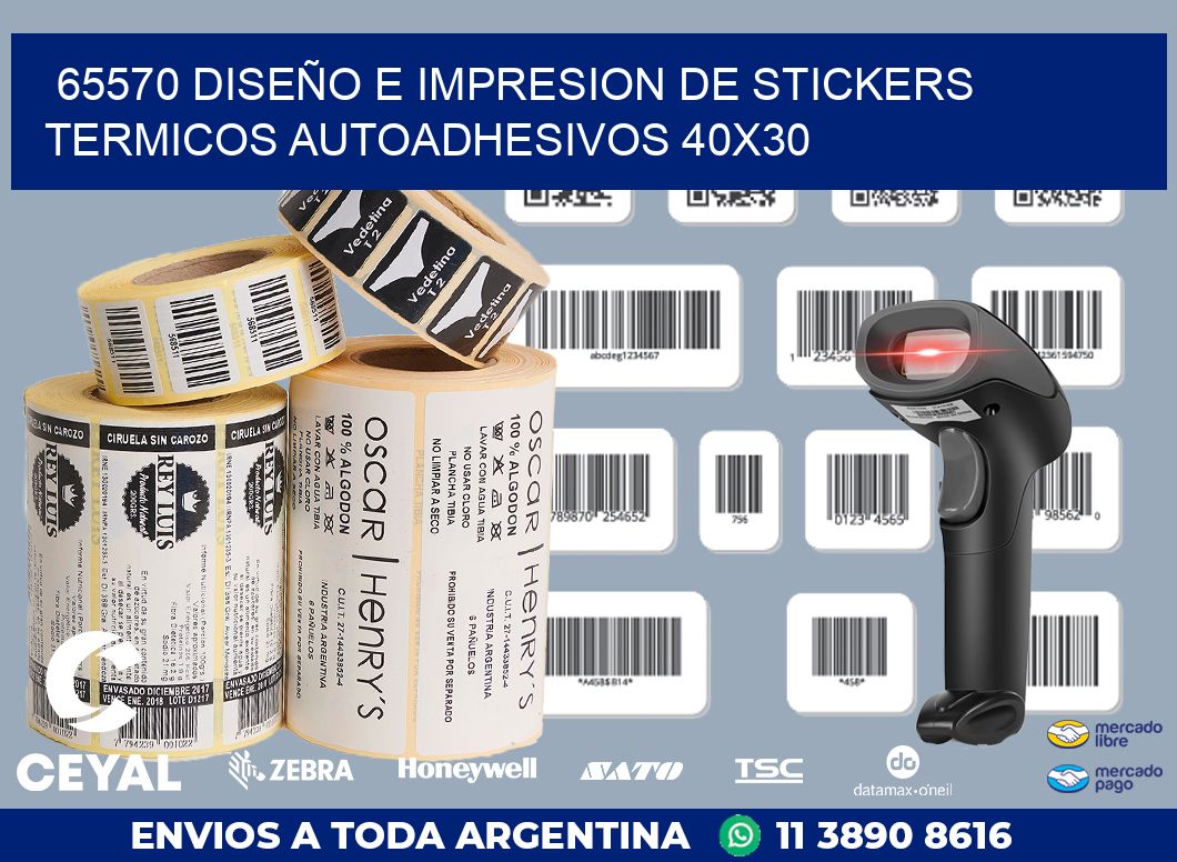 65570 DISEÑO E IMPRESION DE STICKERS TERMICOS AUTOADHESIVOS 40X30