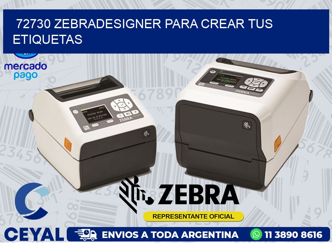 72730 ZEBRADESIGNER PARA CREAR TUS ETIQUETAS