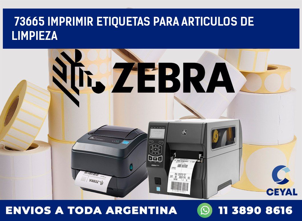 73665 IMPRIMIR ETIQUETAS PARA ARTICULOS DE LIMPIEZA