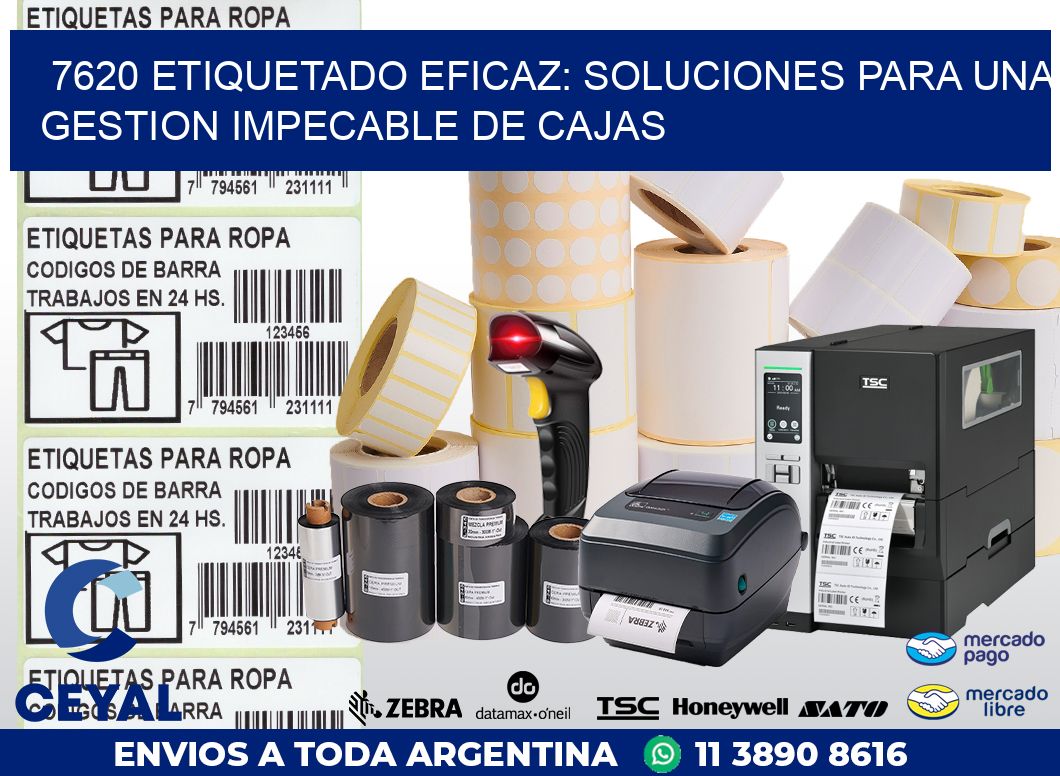 7620 ETIQUETADO EFICAZ: SOLUCIONES PARA UNA GESTION IMPECABLE DE CAJAS