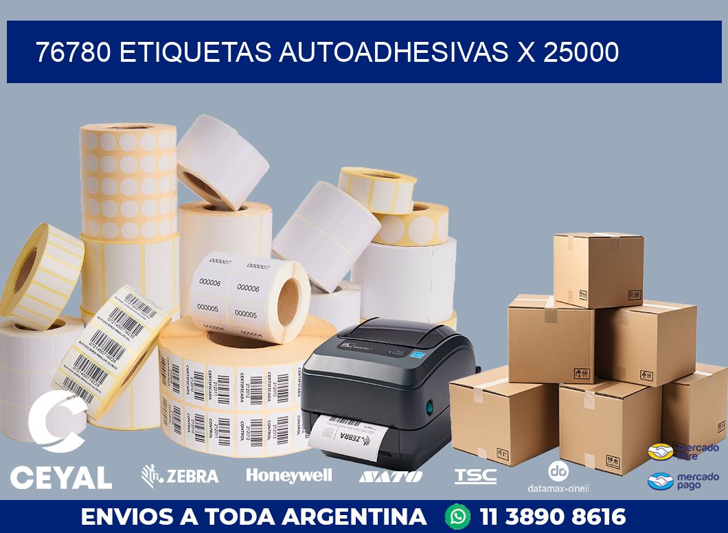 76780 ETIQUETAS AUTOADHESIVAS X 25000