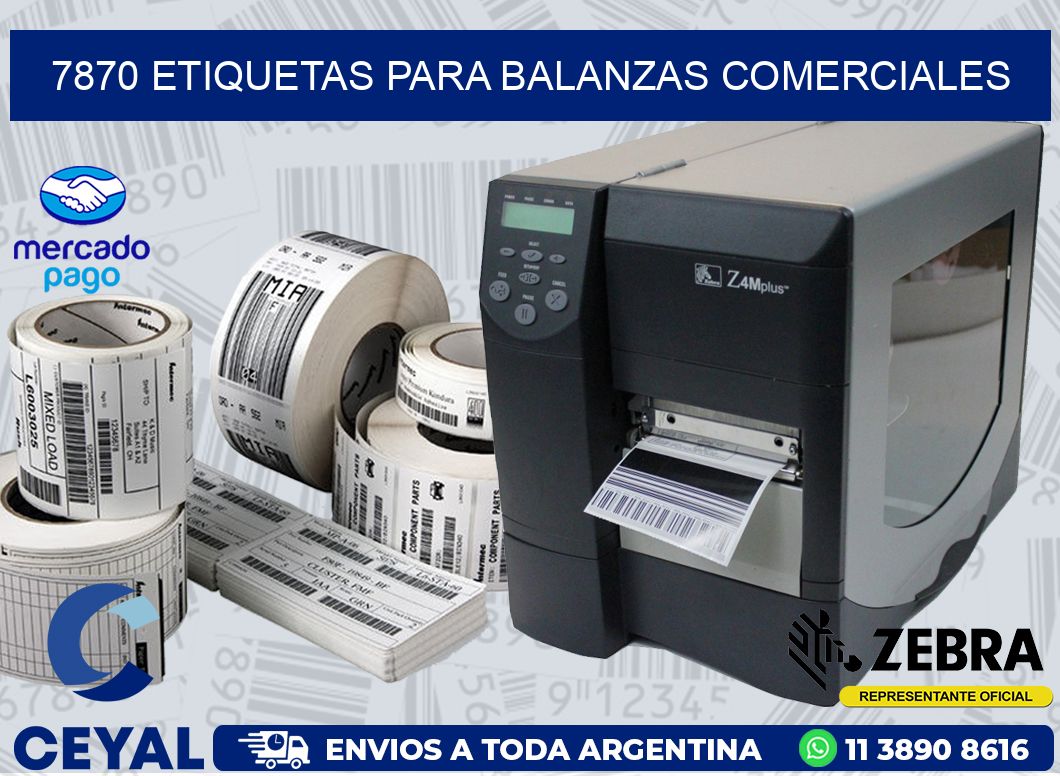 7870 ETIQUETAS PARA BALANZAS COMERCIALES