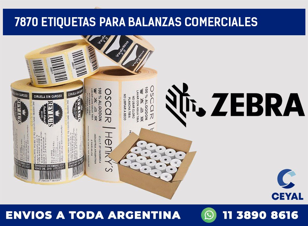 7870 ETIQUETAS PARA BALANZAS COMERCIALES