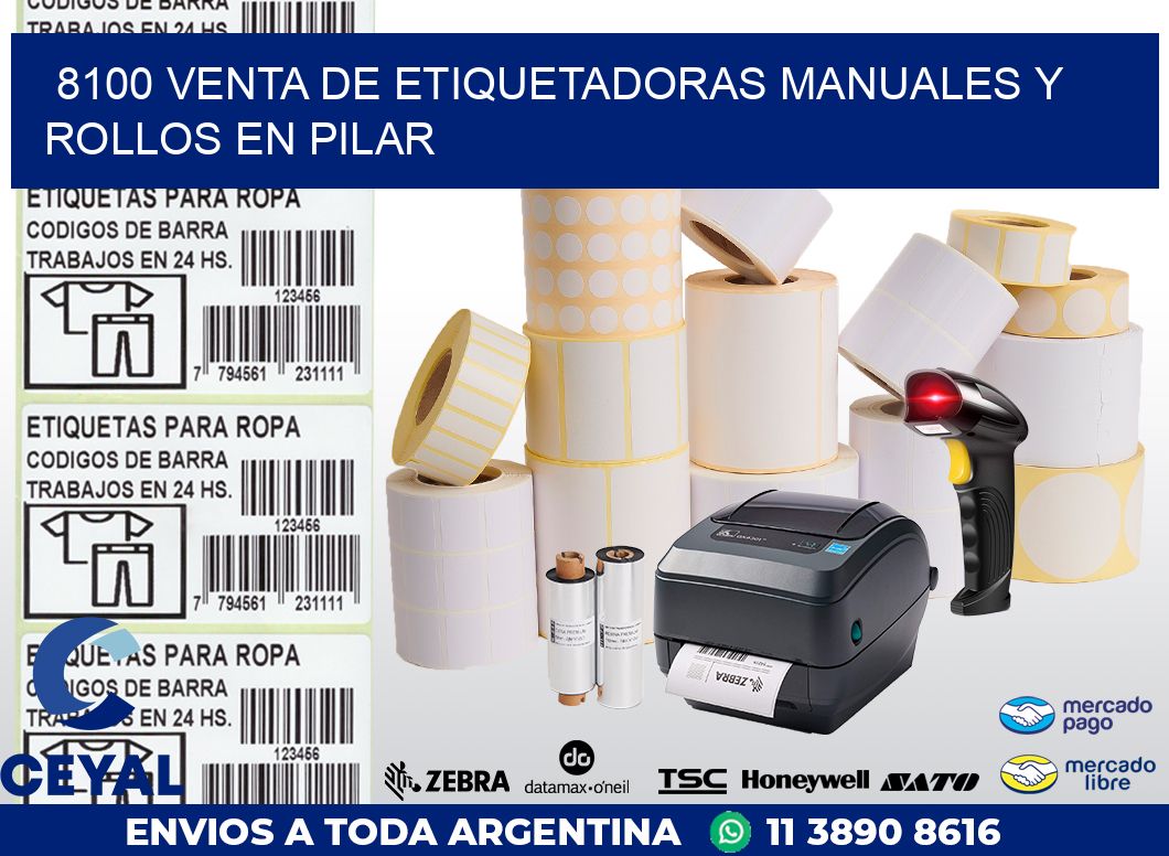 8100 VENTA DE ETIQUETADORAS MANUALES Y ROLLOS EN PILAR