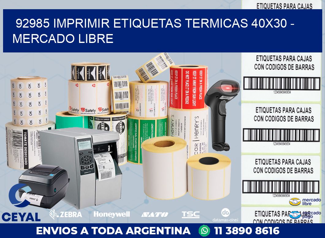 92985 IMPRIMIR ETIQUETAS TERMICAS 40X30 – MERCADO LIBRE