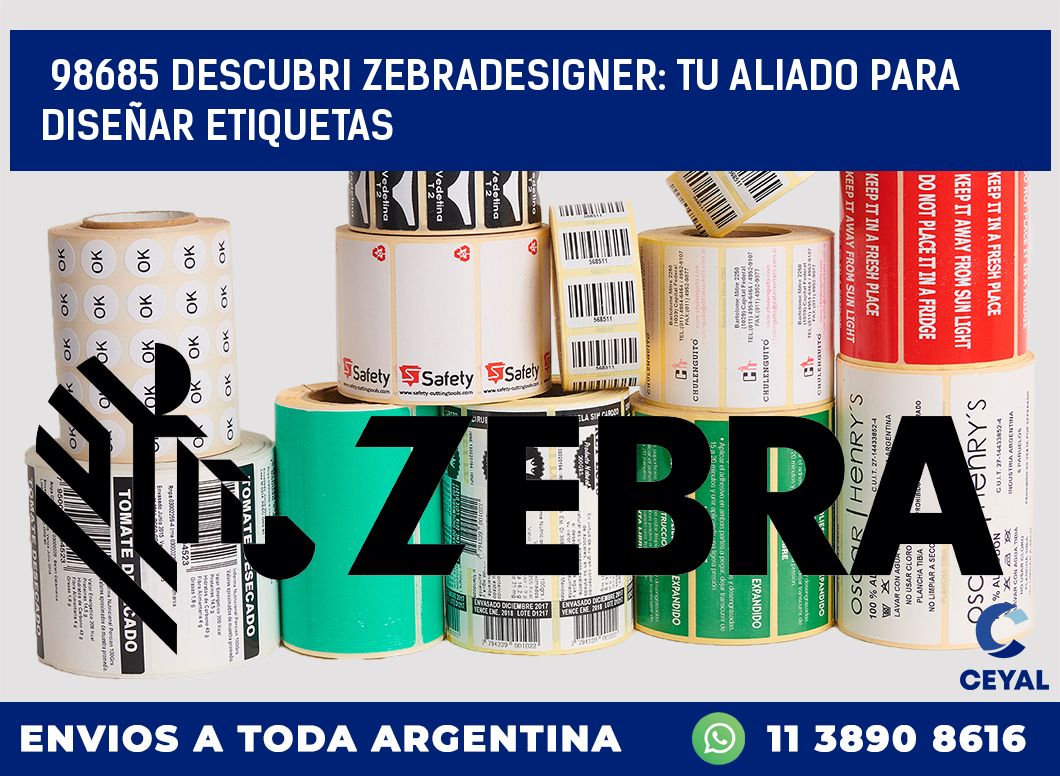 98685 DESCUBRI ZEBRADESIGNER: TU ALIADO PARA DISEÑAR ETIQUETAS