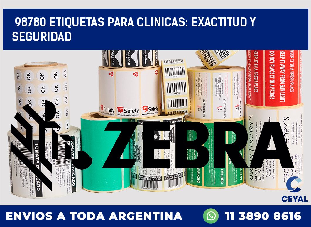 98780 ETIQUETAS PARA CLINICAS: EXACTITUD Y SEGURIDAD