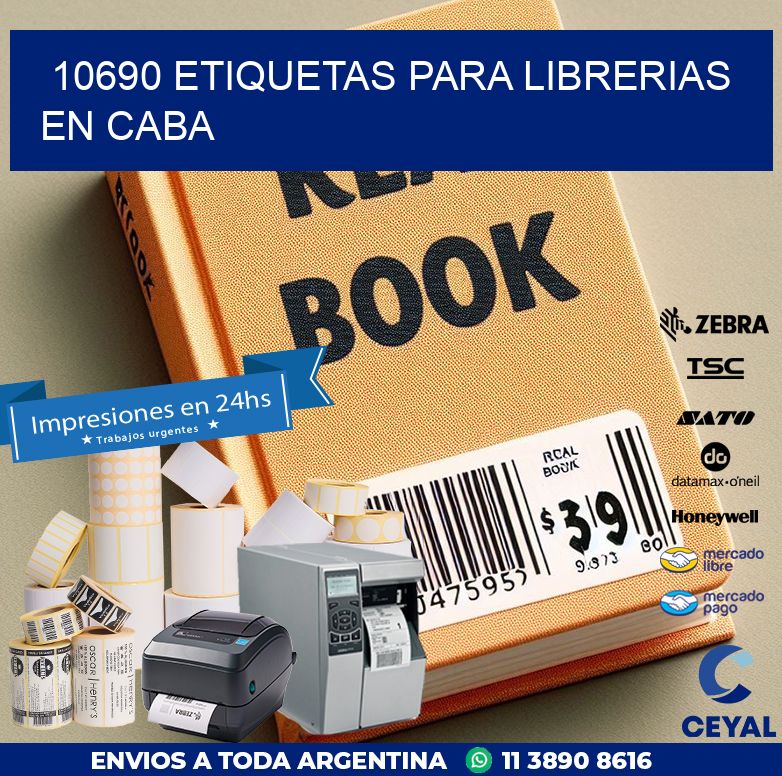 10690 ETIQUETAS PARA LIBRERIAS EN CABA