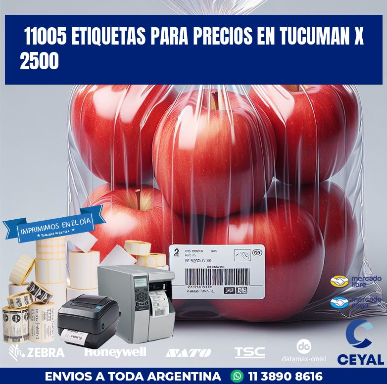 11005 ETIQUETAS PARA PRECIOS EN TUCUMAN X 2500