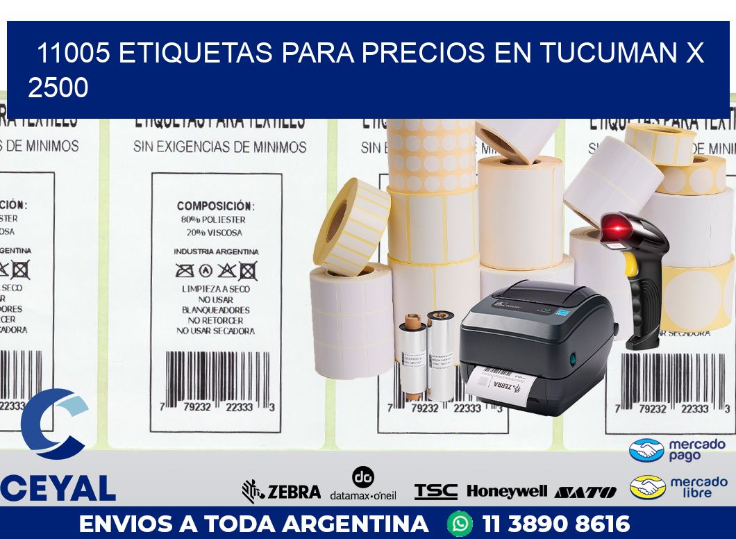 11005 ETIQUETAS PARA PRECIOS EN TUCUMAN X 2500