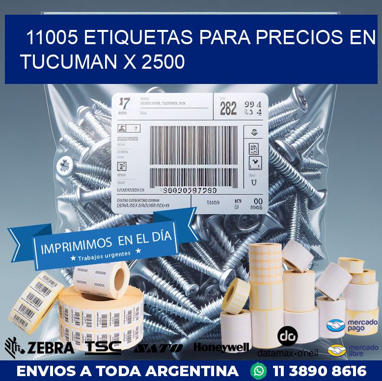 11005 ETIQUETAS PARA PRECIOS EN TUCUMAN X 2500