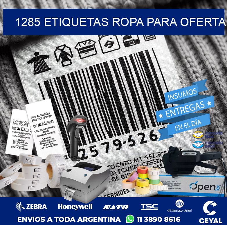 1285 ETIQUETAS ROPA PARA OFERTA