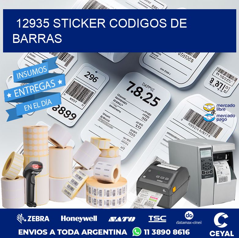 12935 STICKER CODIGOS DE BARRAS