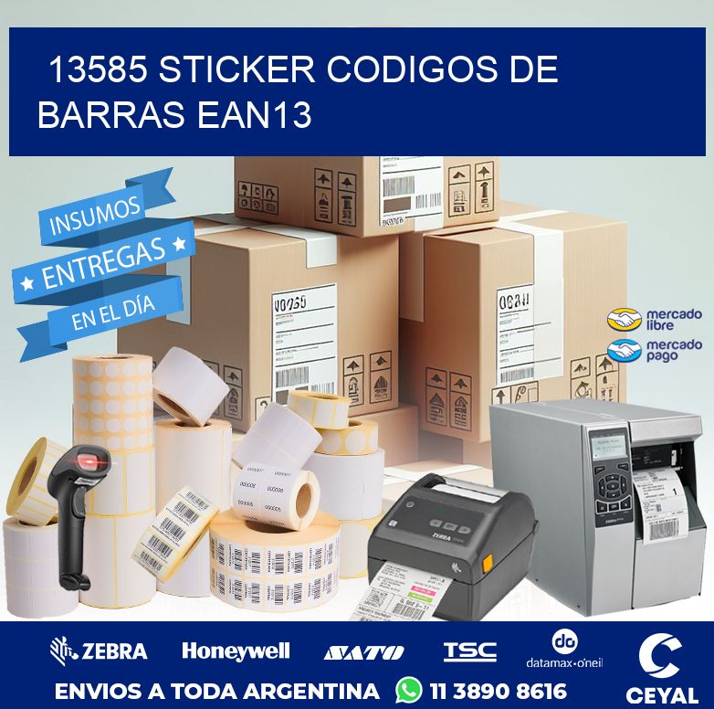 13585 STICKER CODIGOS DE BARRAS EAN13