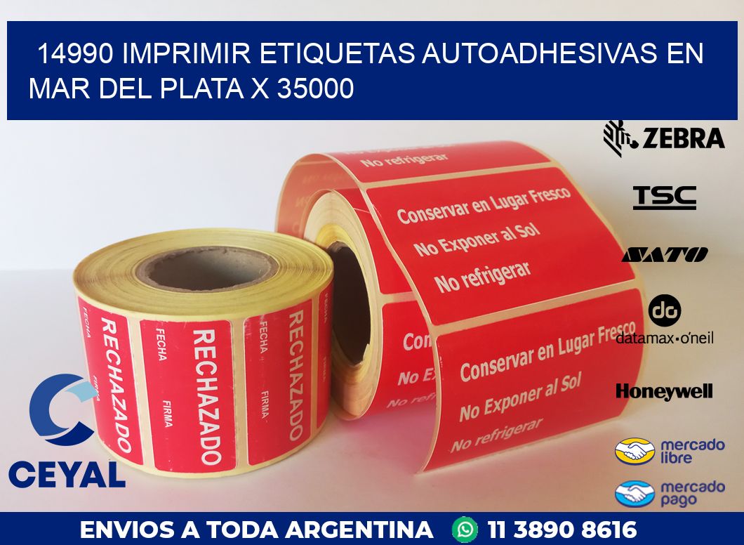 14990 IMPRIMIR ETIQUETAS AUTOADHESIVAS EN MAR DEL PLATA X 35000