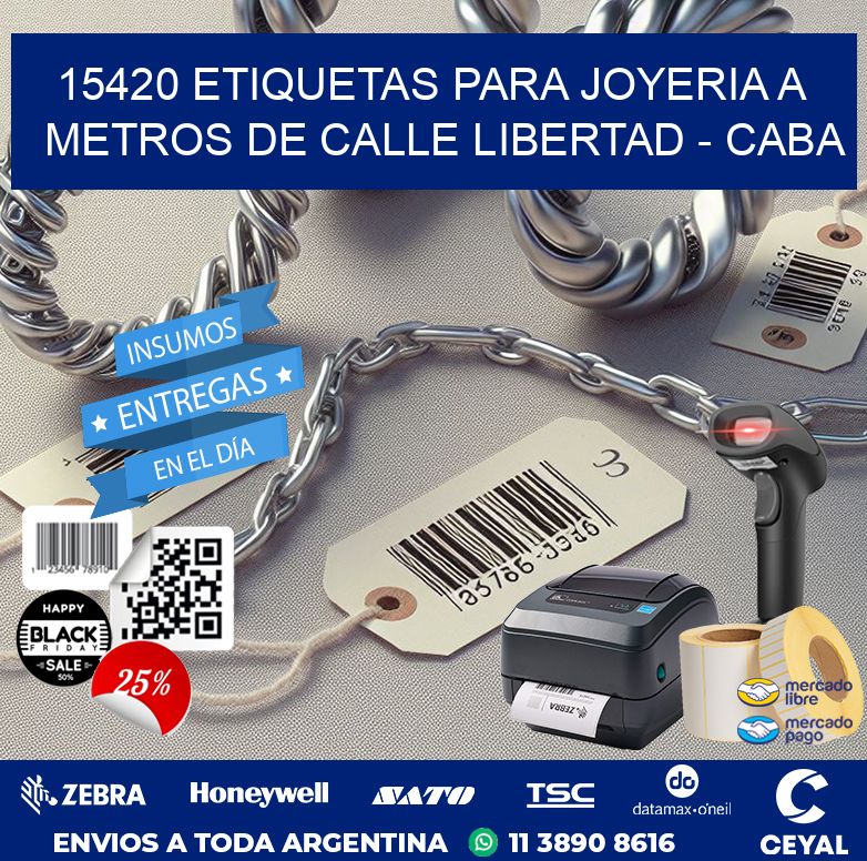 15420 ETIQUETAS PARA JOYERIA A METROS DE CALLE LIBERTAD – CABA