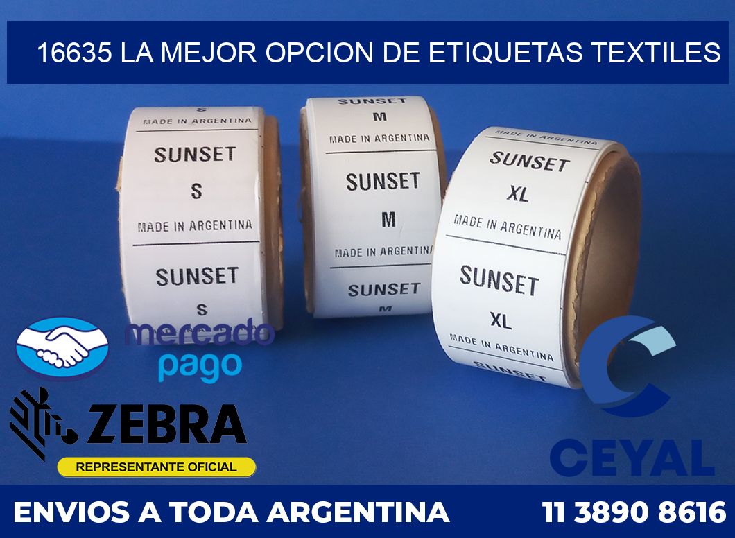 16635 LA MEJOR OPCION DE ETIQUETAS TEXTILES