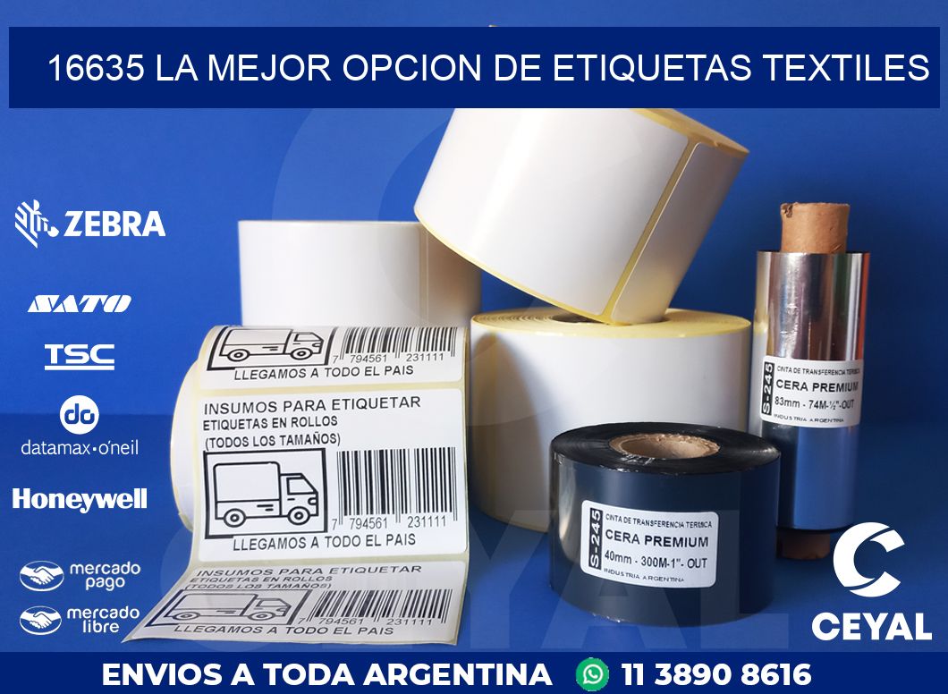 16635 LA MEJOR OPCION DE ETIQUETAS TEXTILES