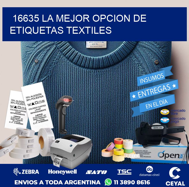 16635 LA MEJOR OPCION DE ETIQUETAS TEXTILES