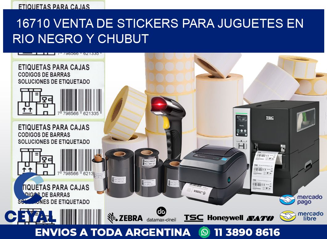 16710 VENTA DE STICKERS PARA JUGUETES EN RIO NEGRO Y CHUBUT