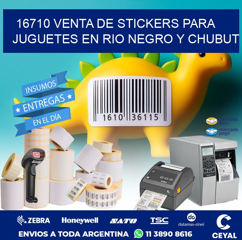 16710 VENTA DE STICKERS PARA JUGUETES EN RIO NEGRO Y CHUBUT
