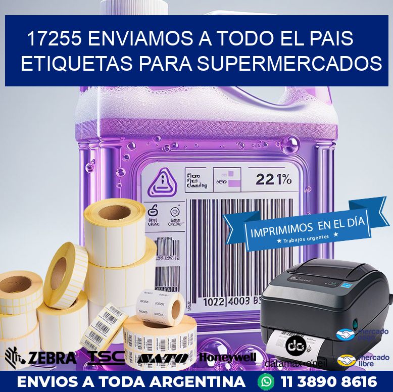 17255 ENVIAMOS A TODO EL PAIS ETIQUETAS PARA SUPERMERCADOS