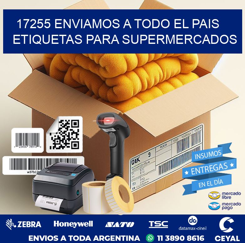 17255 ENVIAMOS A TODO EL PAIS ETIQUETAS PARA SUPERMERCADOS