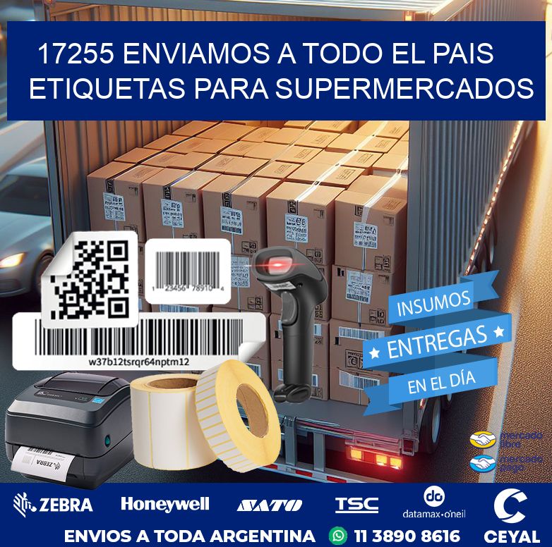 17255 ENVIAMOS A TODO EL PAIS ETIQUETAS PARA SUPERMERCADOS