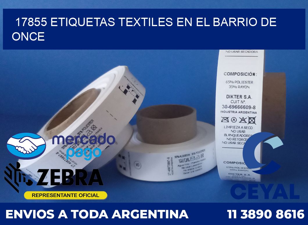 17855 ETIQUETAS TEXTILES EN EL BARRIO DE ONCE