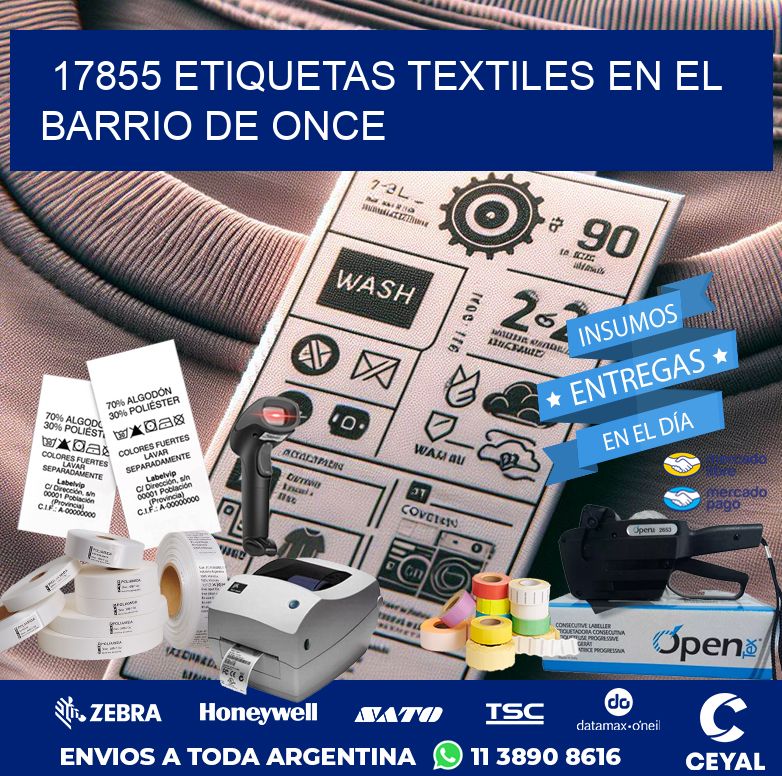 17855 ETIQUETAS TEXTILES EN EL BARRIO DE ONCE