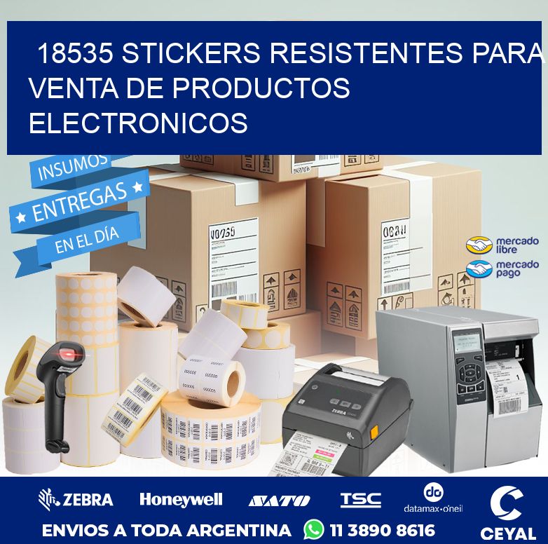 18535 STICKERS RESISTENTES PARA VENTA DE PRODUCTOS ELECTRONICOS