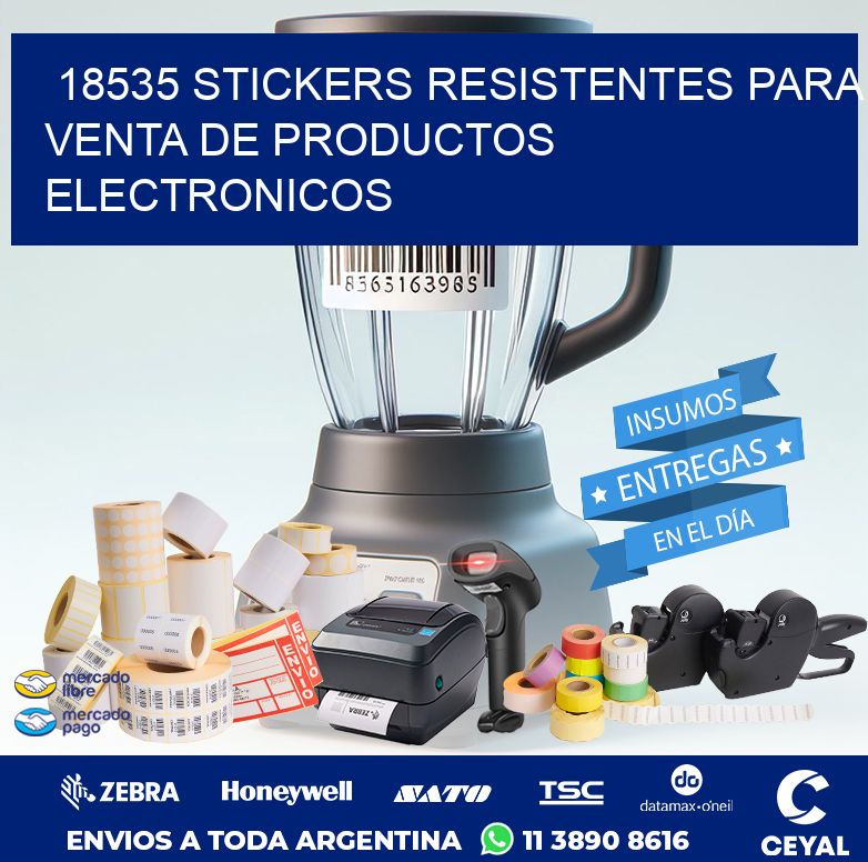 18535 STICKERS RESISTENTES PARA VENTA DE PRODUCTOS ELECTRONICOS
