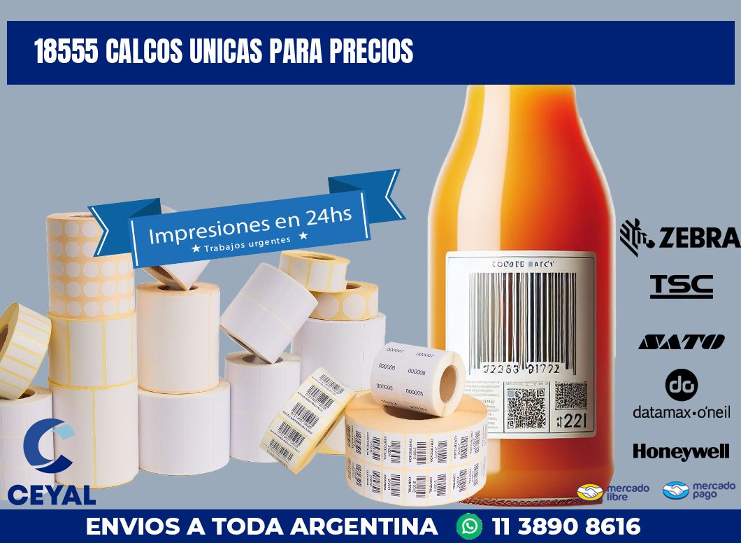 18555 CALCOS UNICAS PARA PRECIOS