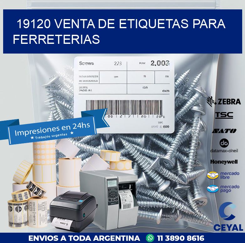 19120 VENTA DE ETIQUETAS PARA FERRETERIAS