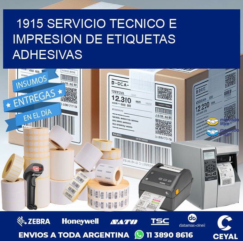 1915 SERVICIO TECNICO E IMPRESION DE ETIQUETAS ADHESIVAS