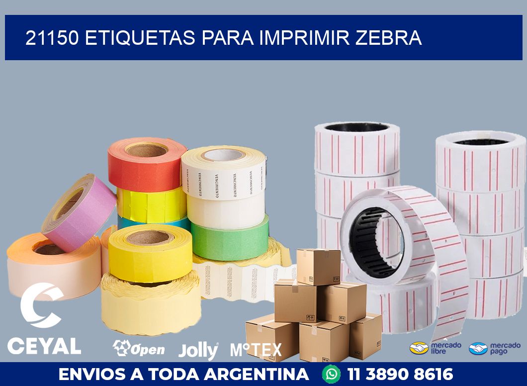21150 ETIQUETAS PARA IMPRIMIR ZEBRA