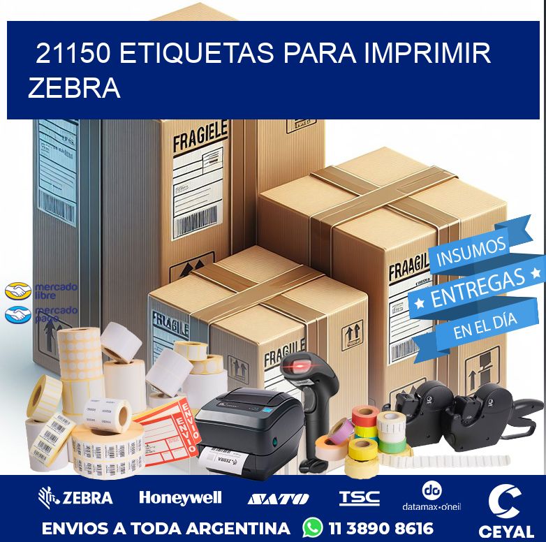 21150 ETIQUETAS PARA IMPRIMIR ZEBRA