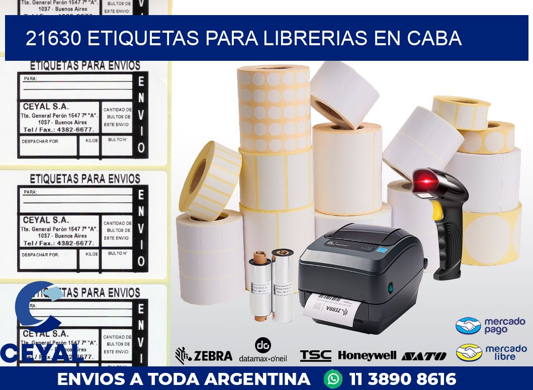 21630 ETIQUETAS PARA LIBRERIAS EN CABA