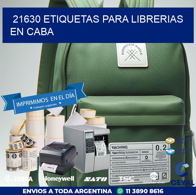 21630 ETIQUETAS PARA LIBRERIAS EN CABA