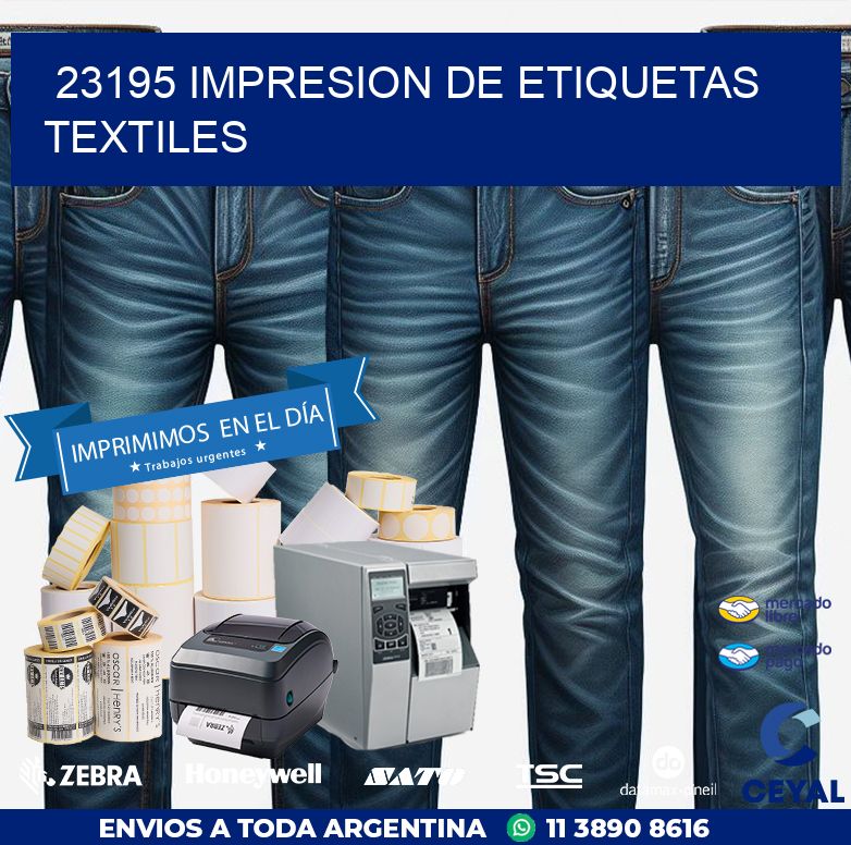 23195 IMPRESION DE ETIQUETAS TEXTILES