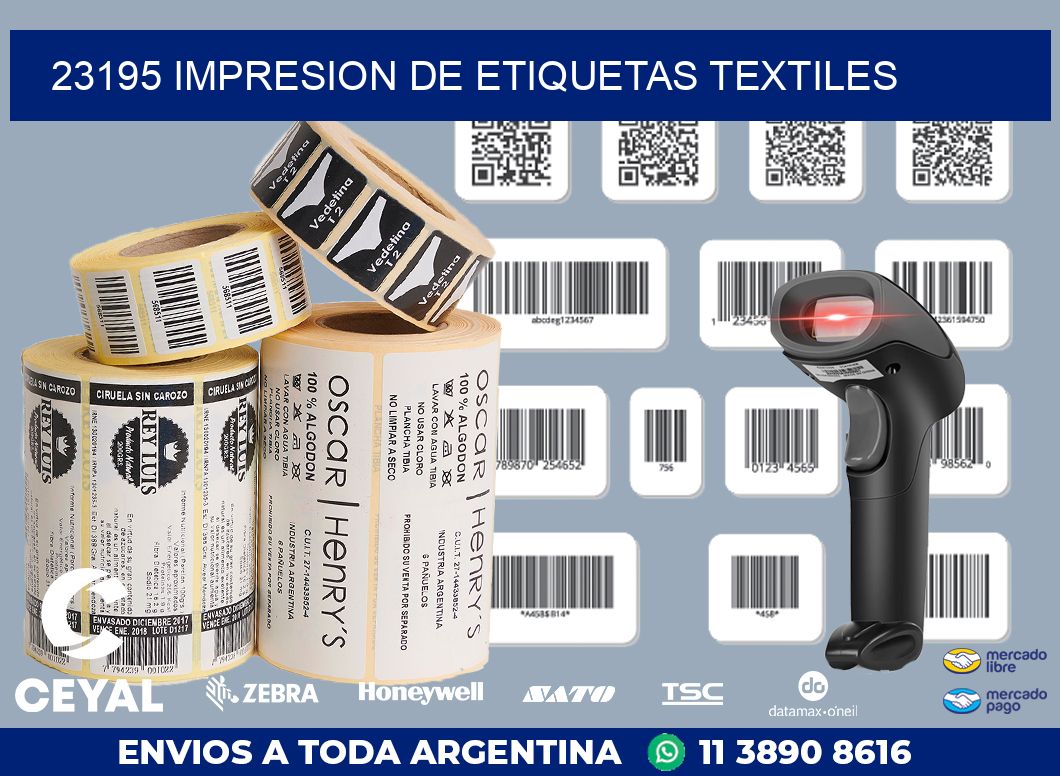 23195 IMPRESION DE ETIQUETAS TEXTILES